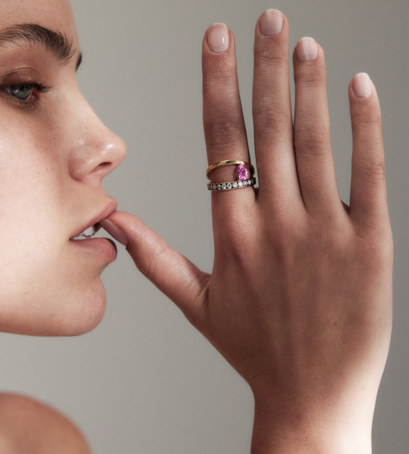 Asymmetry Pink Ring - hover