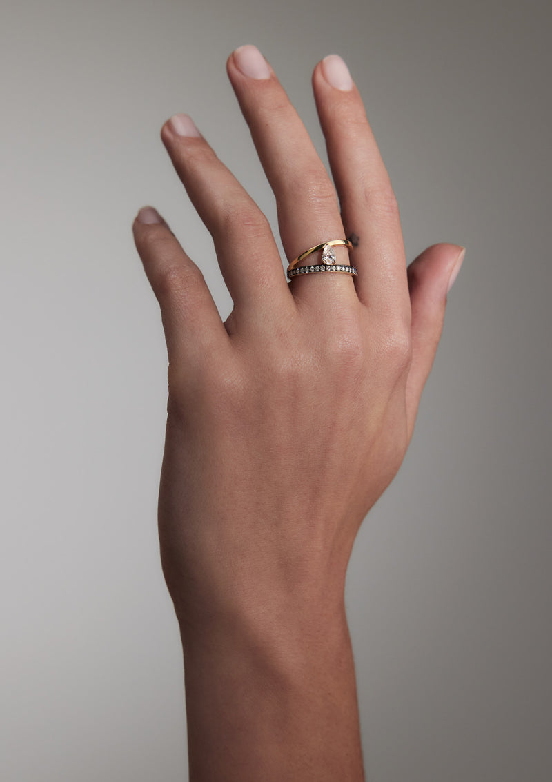 Asymmetry Diamond Ring - hover
