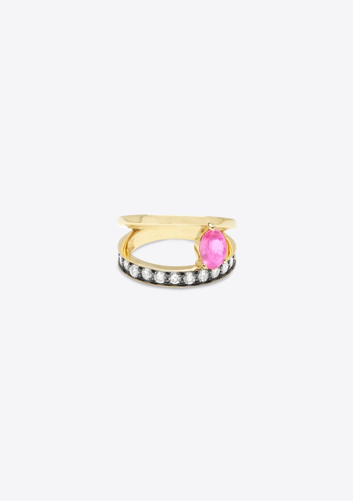 ASYMMETRY PINK RING