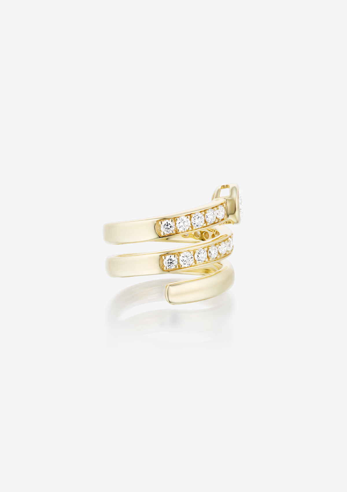 SERPENTINE DIAMOND RING