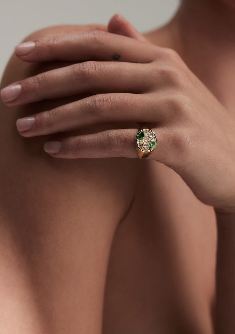 Vinyl Signet Ring - hover